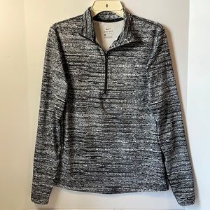 Nike Women's  1/4 zip Pullover   # 849315 065  Digital Print Dri-fit
